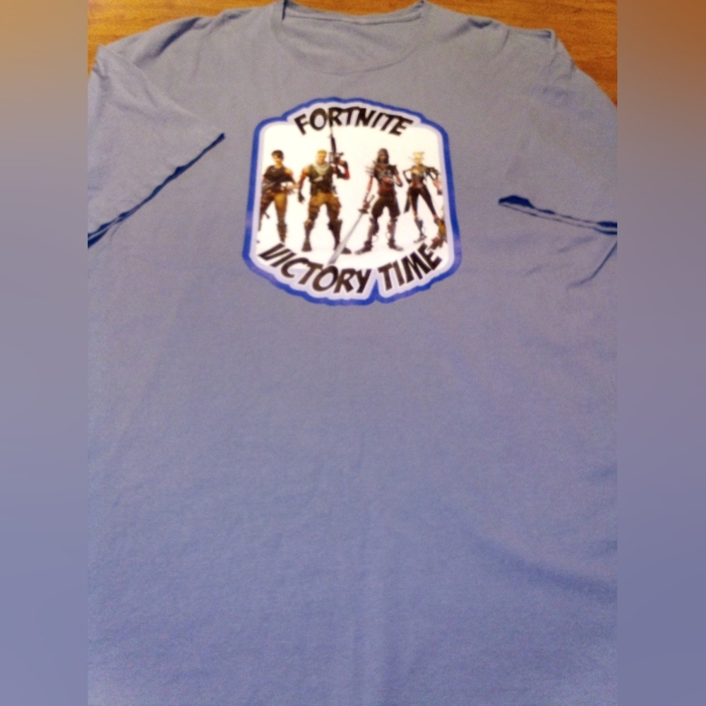 Fortnite Victory Time Graphic Blue 2XLT/3XL T-Shirt